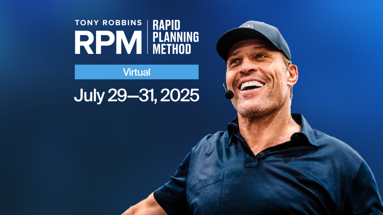 tony robbins rpm event 2025